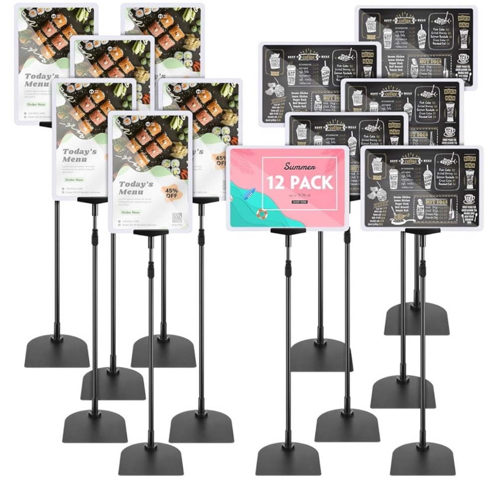 Adjustable Sign Holders 12 Pack